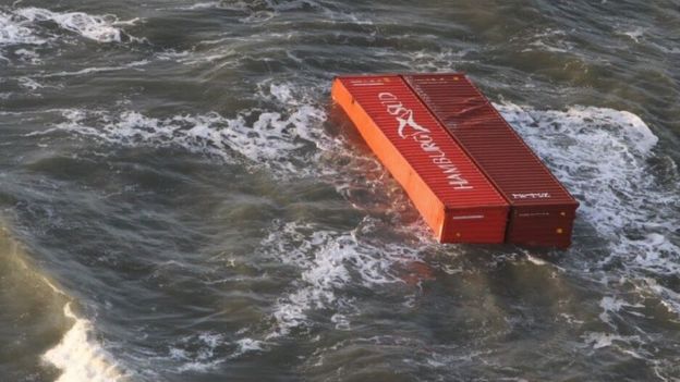 MSC Zoe: Islands hit as 270 containers fall off ship