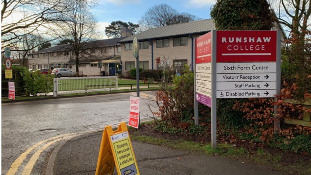 Runshaw college: Machete found after gang attack